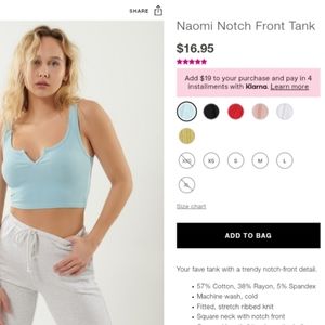 Naomi Notch Front Tank